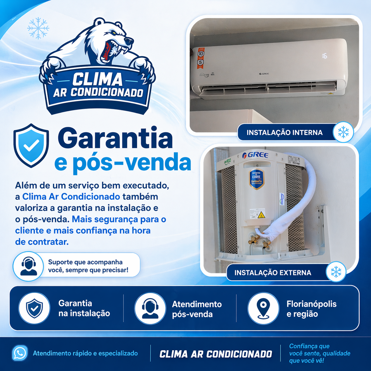 Garantia e pós-venda na instalação de ar-condicionado - Clima Ar Condicionado